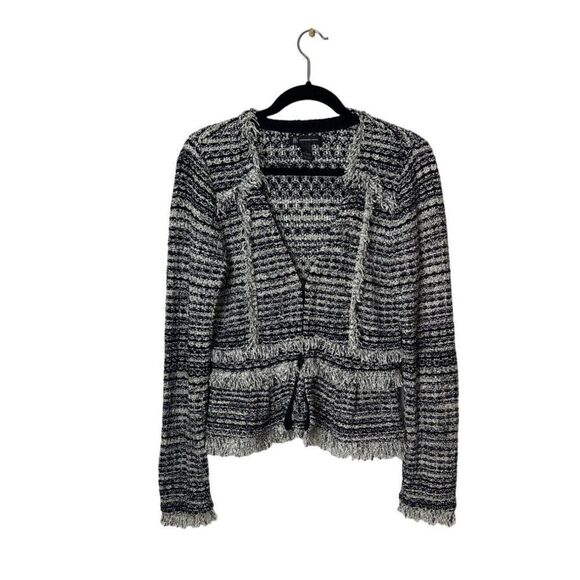 INC International Concepts Fringed Peplum Knit Women’s Blazer Size Large - Picture 5 of 6